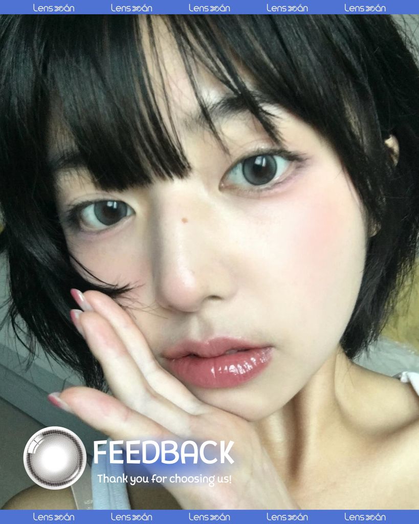 Lens Glowy Tear Gray – hiệu ứng xám khói glowy long lanh tự nhiên