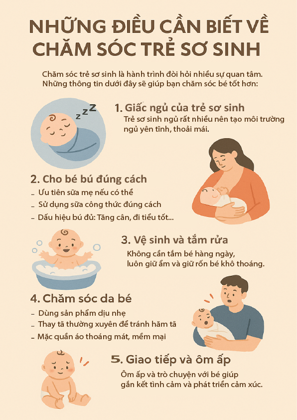 NHỮNG ĐIỀU CẦN BIẾT VỀ CHĂM SÓC TRẺ SƠ SINH