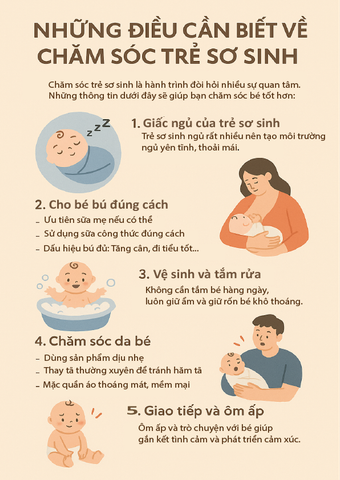 NHỮNG ĐIỀU CẦN BIẾT VỀ CHĂM SÓC TRẺ SƠ SINH