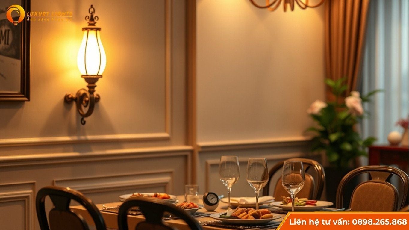Đèn tường trang trí phòng ăn