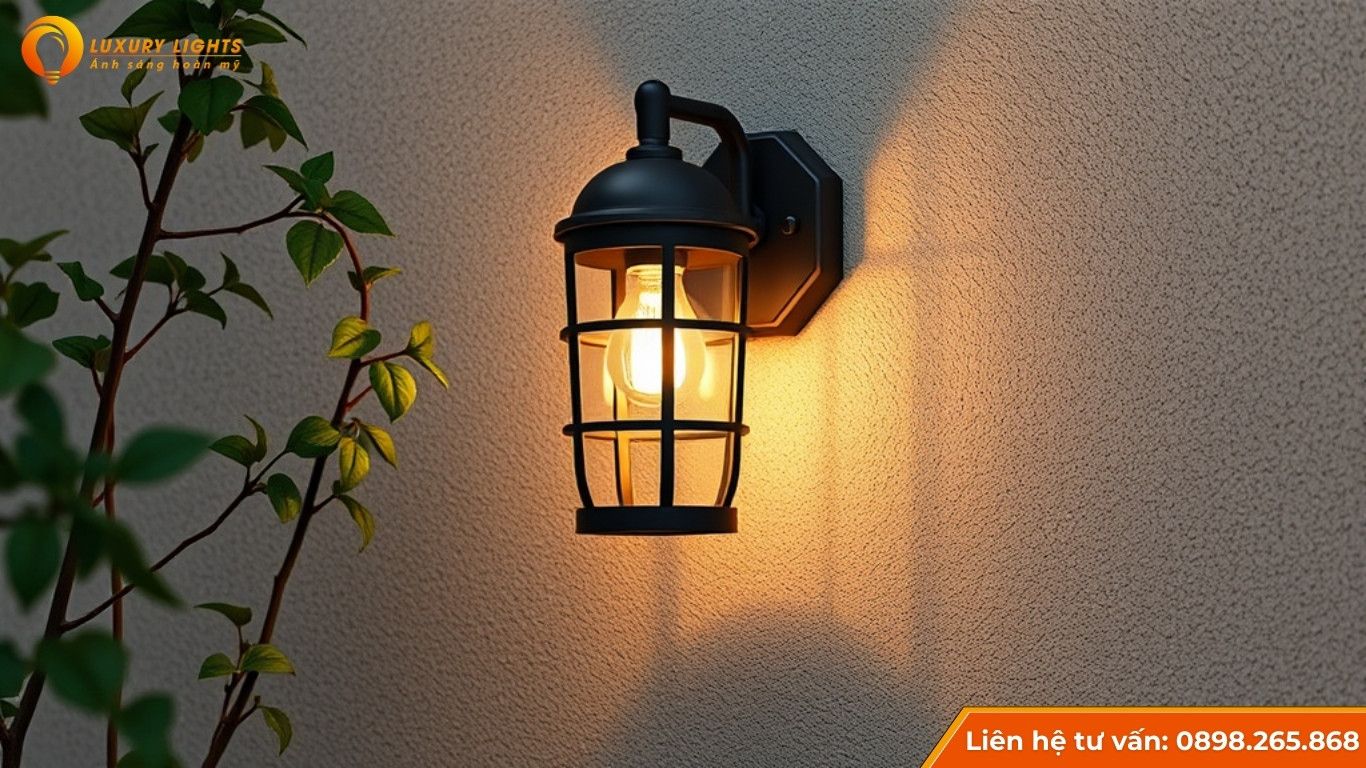 Đèn ốp tường sân vườn