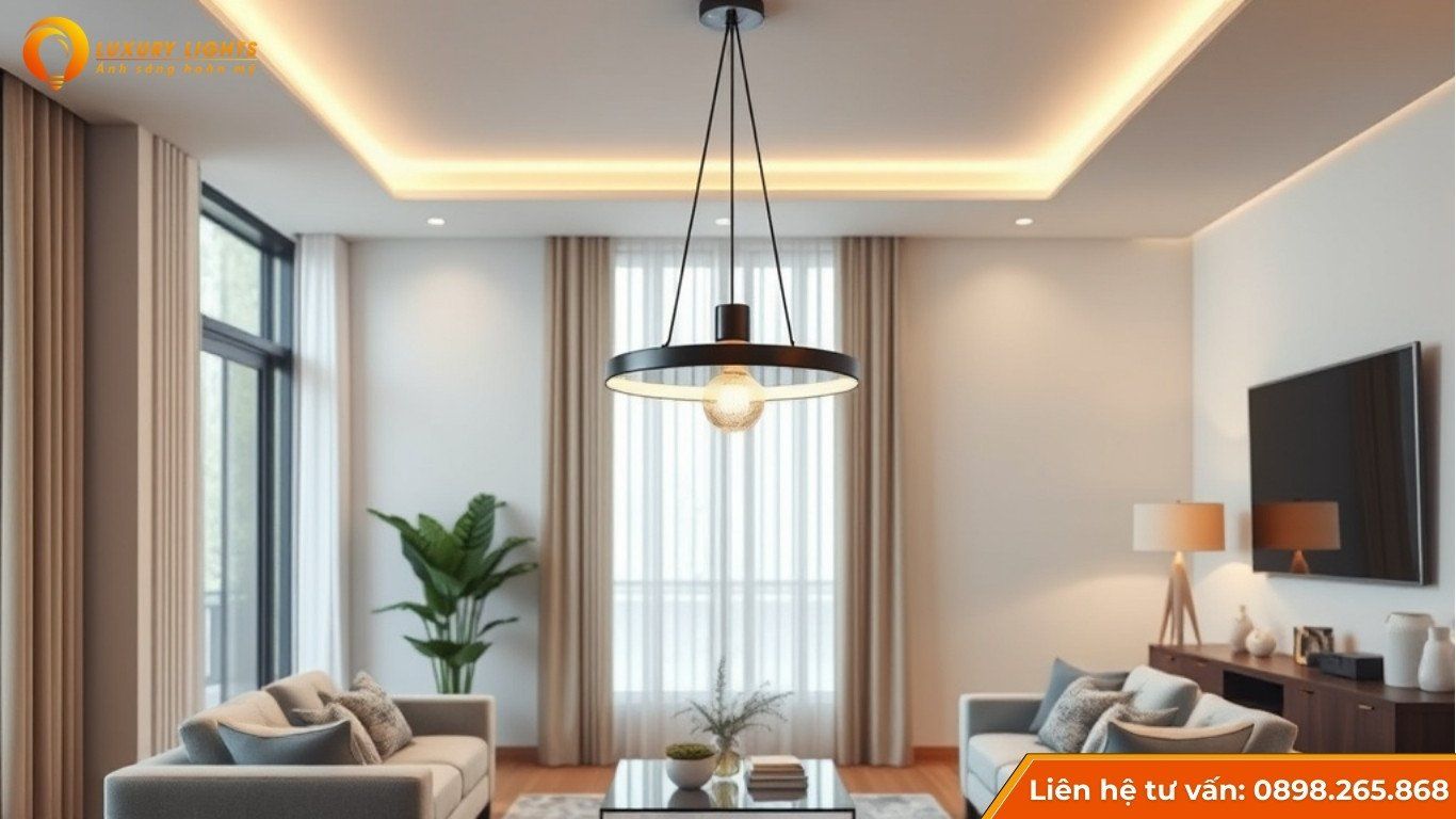Đèn thả trần phòng khách