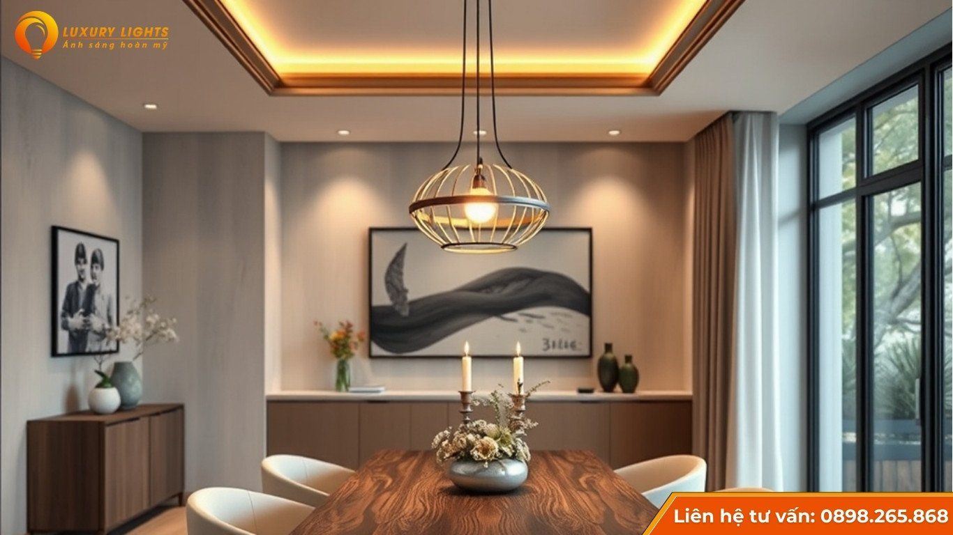Đèn thả trần bàn ăn