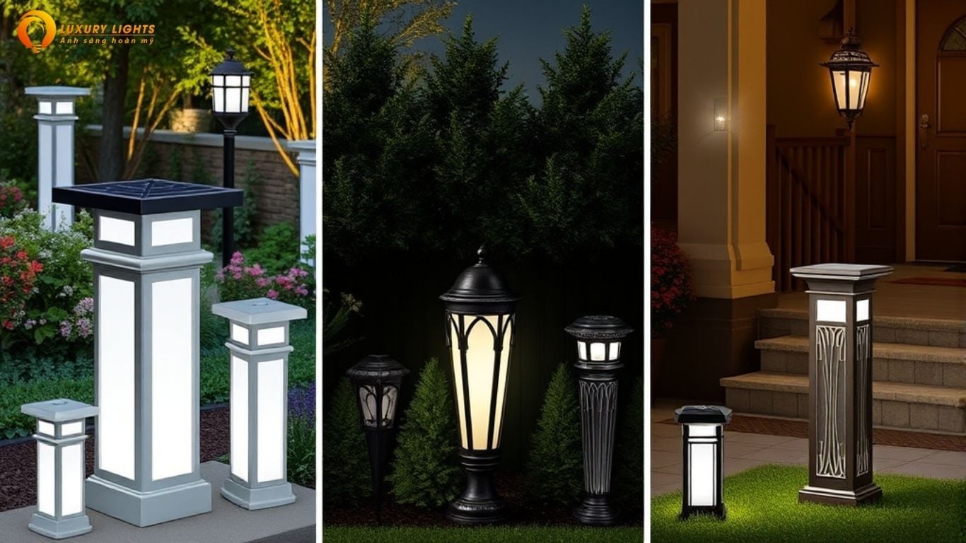 Các loại đèn trụ cột phổ biến trên thị trường
