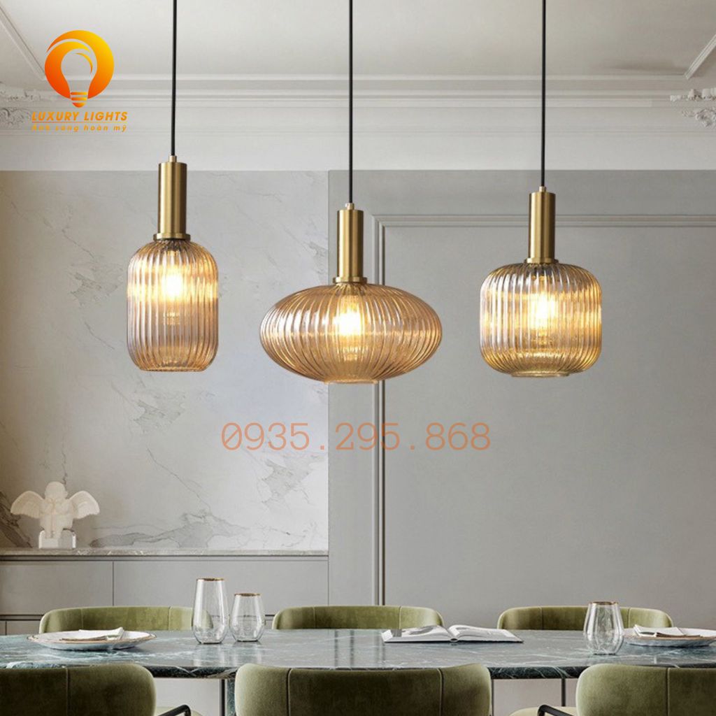 Đèn Thả Thiết Kế Trang Trí Xi Vàng TT52 - 355 Decor