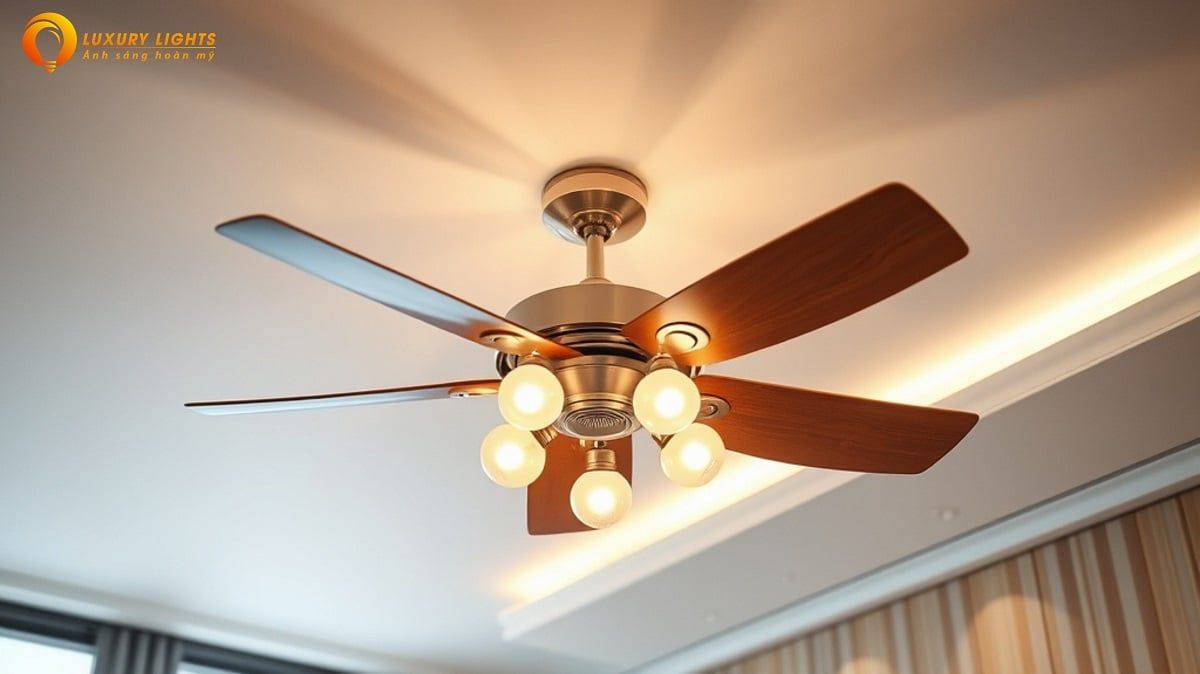 Đèn quạt trần cánh nhựa là gì ?