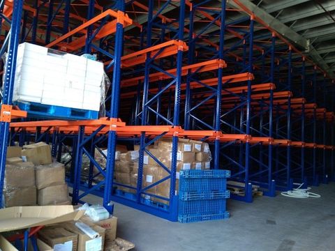 1800M2 OF DRIVE IN RACKING SYSTEM FOR TOYS FACTORY