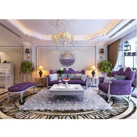 Sắc tím lãng mạn cho nội thất