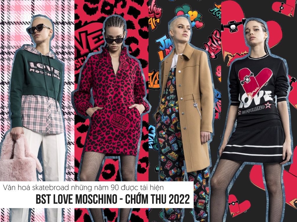 Văn Hoá Trượt Băng Những Năm 90 Được Tái Hiện Trong BST Love Moschino Chớm Thu 2022