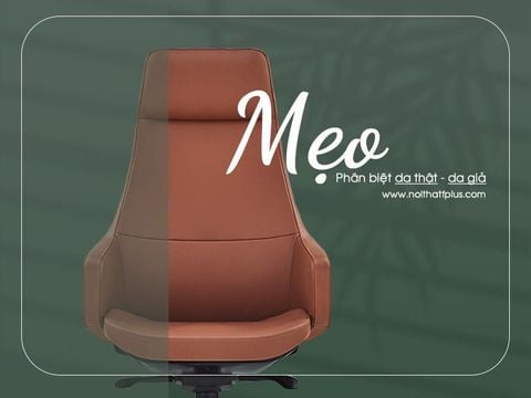 Mách bạn mẹo hữu ích phân biệt ghế văn phòng chất liệu da thật hay da giả cực đơn giản