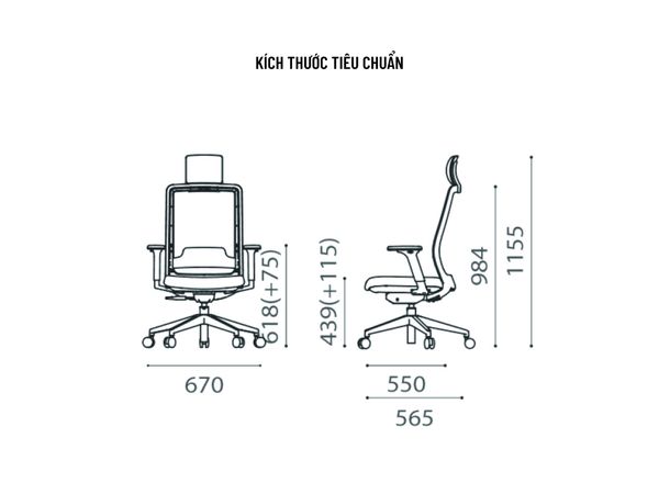 ghế nhân viên hàn quốc f-marin