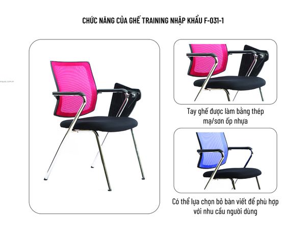 ghế training nhập khẩu f-a031-1