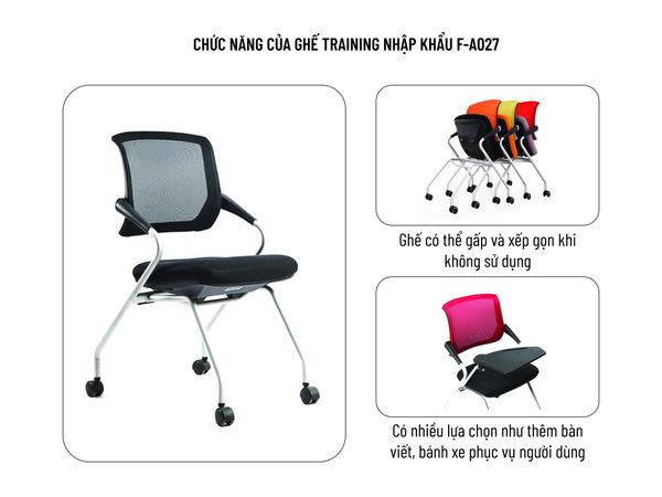 ghế training nhập khẩu f-a027