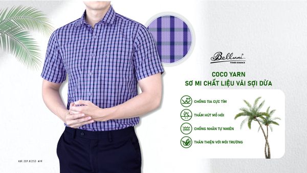 PHÓNG KHOÁNG - LỊCH LÃM VỚI SƠ MI CHẤT LIỆU VẢI SỢI DỪA