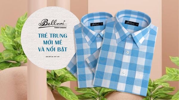 TRẺ TRUNG, MỚI MẺ VÀ NỔI BẬT VỚI SƠ MI KẺ CARO BELLUNI