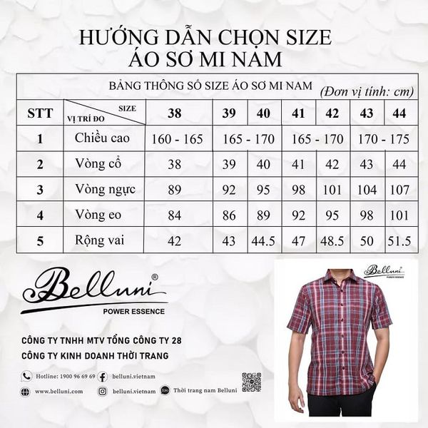 Nam 60kg mặc áo sơ mi size gì? Cách chọn size chuẩn