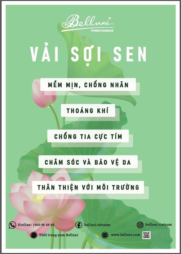 Áo sơ mi sợi sen - Belluni