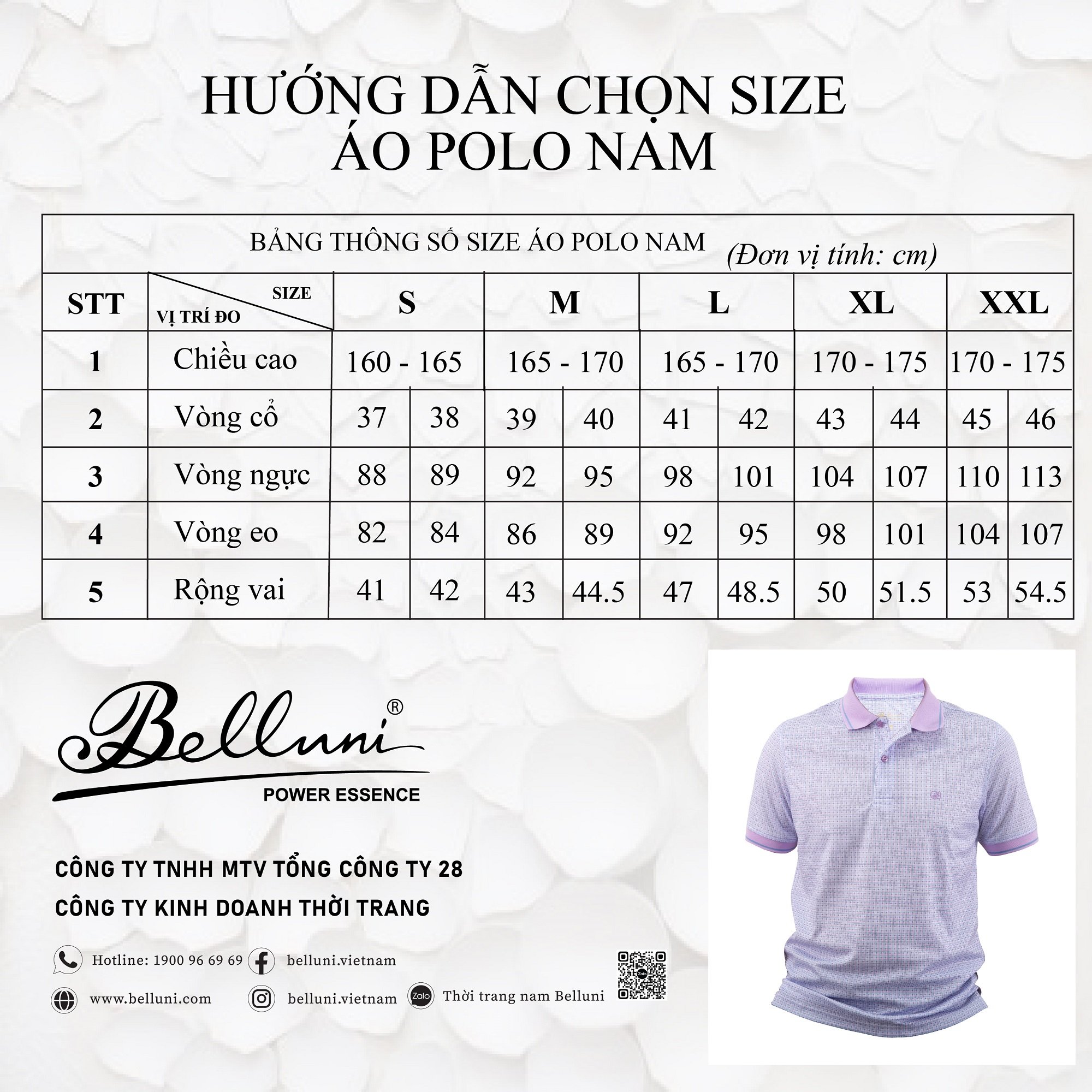 Hướng dẫn chọn Size