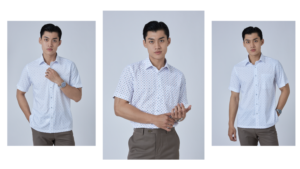 Cách phối áo sơ mi với quần âu nam - Belluni