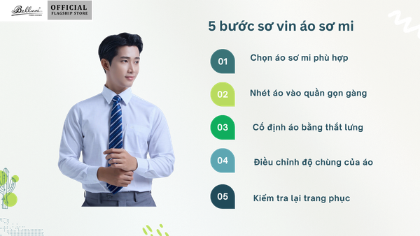 Cách sơ vin áo sơ mi nam - Belluni
