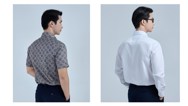Tạo dáng chụp ảnh với áo sơ mi nam - Belluni