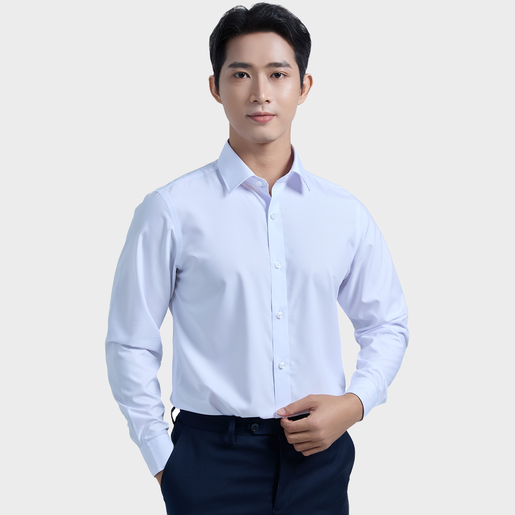 Cách phối đồ với sơ mi trắng nam - Belluni