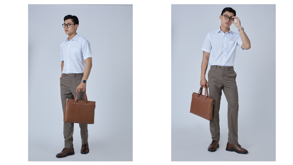 Cách phối đồ với sơ mi trắng nam - Belluni