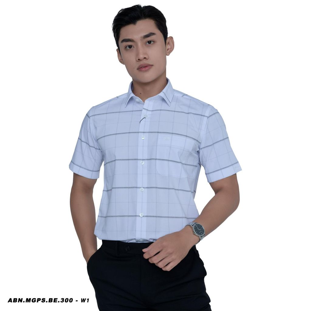 cách phối đồ với áo sơ mi kẻ sọc nam - Belluni