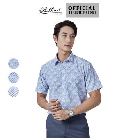 Áo sơ mi nam họa tiết đơn giản - Belluni