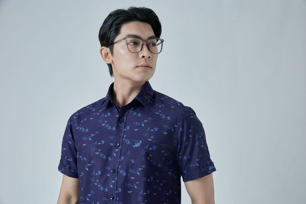 Áo sơ mi nam họa tiết đơn giản - Belluni