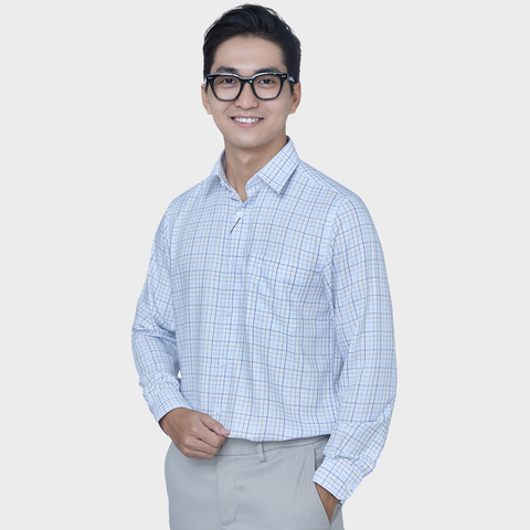 Áo sơ mi nam họa tiết đơn giản - Belluni