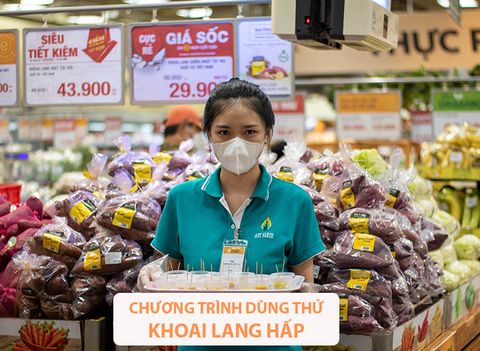 CHƯƠNG TRÌNH SAMPLING KHOAI LANG HẤP TẠI EMART THÁNG 7/2022