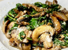 HOW TO MAKE BABY SPINACH AND MUSHROOMS STIR FRY  – CAN BE USED VEGAN