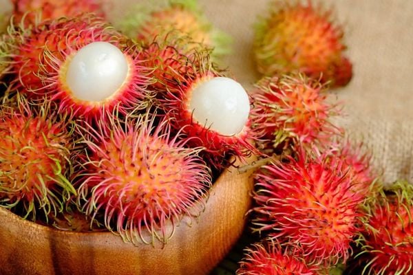 Java rambutan variety imported mainly from Indonesia and Thailand.