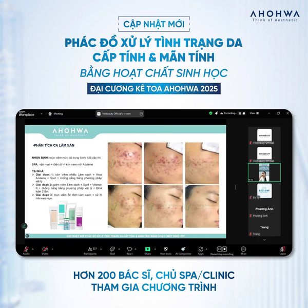 RECAP WORKSHOP: CẬP NHẬT PHÁC ĐỒ XỬ LÝ TÌNH TRẠNG DA CẤP & MÃN TÍNH BẰNG HOẠT CHẤT SINH HỌC