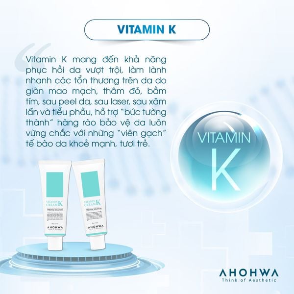 Tìm mua các sản phẩm mỹ phẩm chứa Vitamin K