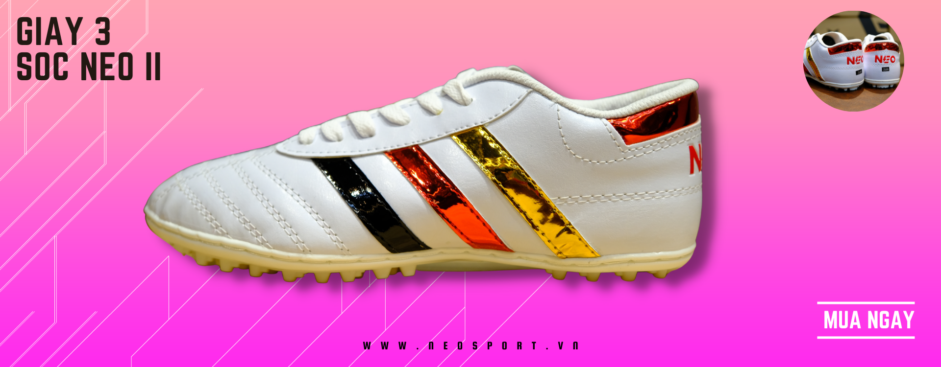 Giày Bóng Đá 3 Sọc NEO SPORT TF