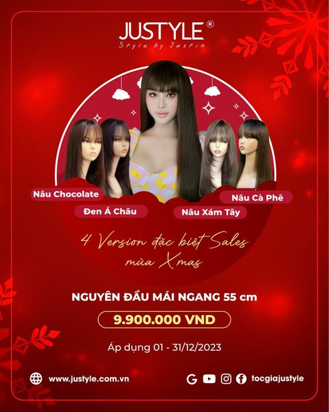 JUSTYLE Wig | Sales Promotion For X’MAS December 2023