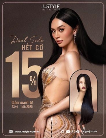 JUSTYLE Wig | Sales Promotion For 15% Discount
