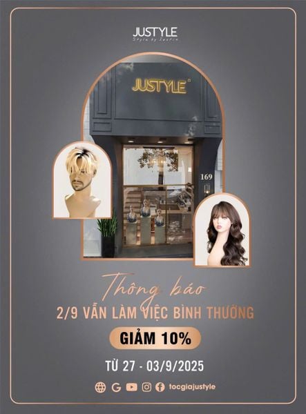 JUSTYLE Wig | Sales Promotion 10% Discount For September 2025
