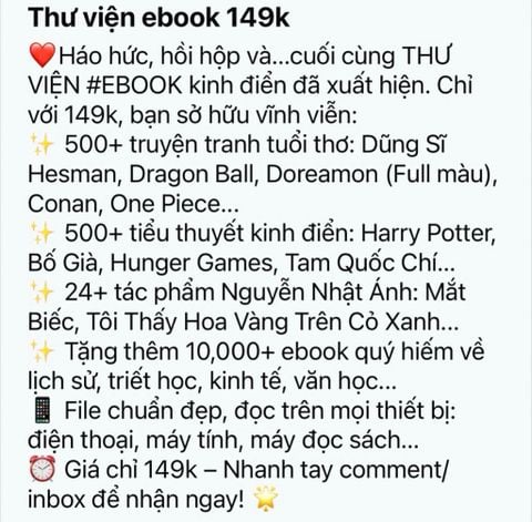 Ebook “lậu” tràn lan trên không gian mạng