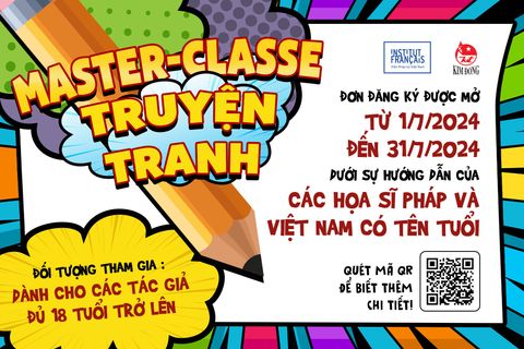 Đăng ký tham gia chương trình Master-Classe Sáng Tác Truyện Tranh do Viện Pháp tại Việt Nam và NXB Kim Đồng tổ chức