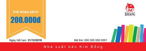 Chính thức Phát hành THẺ TẶNG SÁCH Kim Đồng