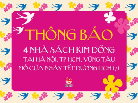 4 nhà sách Kim Đồng tại Hà Nội, TP HCM, Vũng Tàu mở cửa đón độc giả Tết Dương Lịch