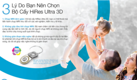 3 lý do bạn nên chọn bộ cấy ốc tai điện tử HiRes Ultra 3D