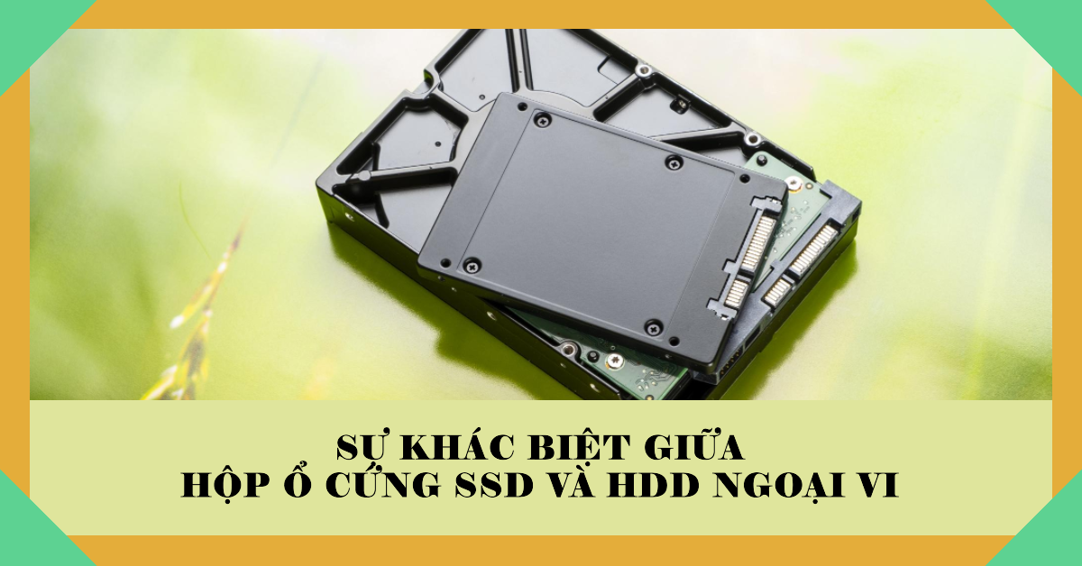 Sự khác biệt giữa hộp ổ cứng SSD và HDD ngoại vi