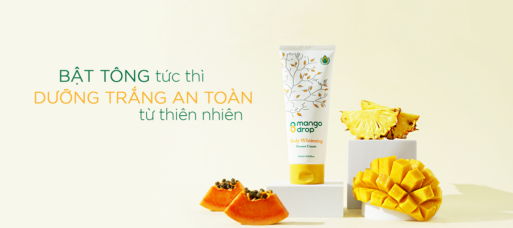 Review Về Kem Tắm Dưỡng Trắng Hàn Quốc Hương Xoài - Mango Drop Body Whitening Shower Cream
