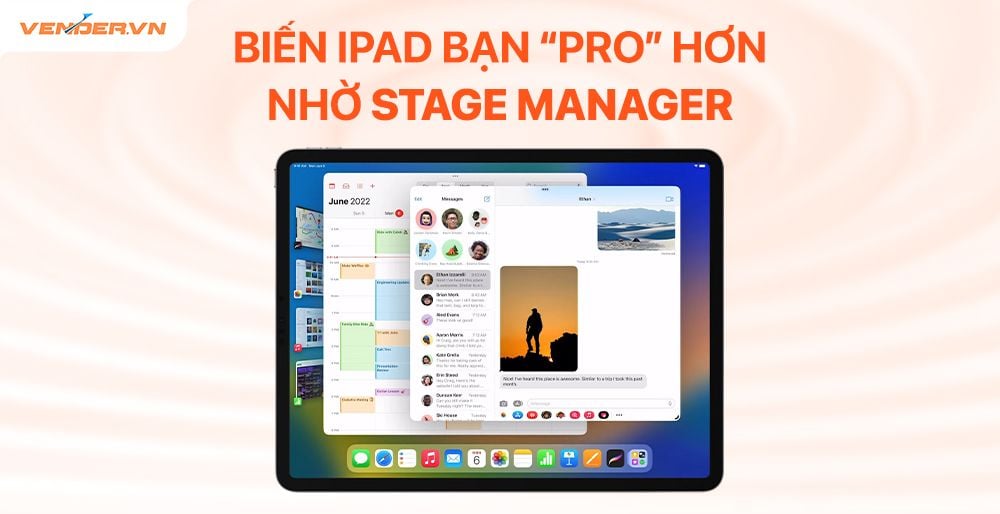 Bật Stage Manager trên iPad cho trải nghiệm sử dụng giống máy Mac