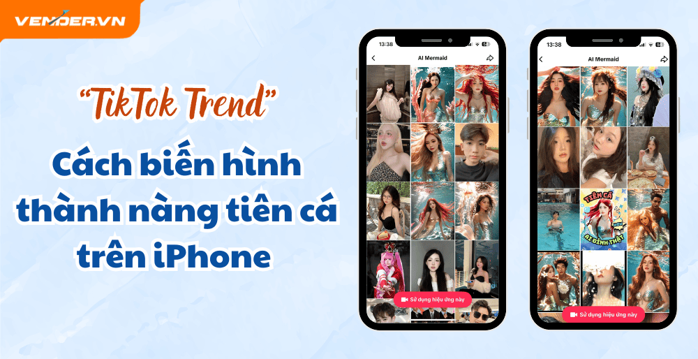 TikTok Trend Trên iPhone: Cách Biến Hình Thành Nàng Tiên Cá Cực Mượt