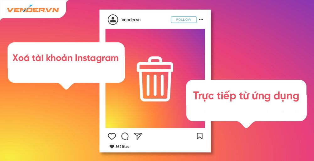 Cách xóa tài khoản Instagram trực tiếp trong ứng dụng iPhone